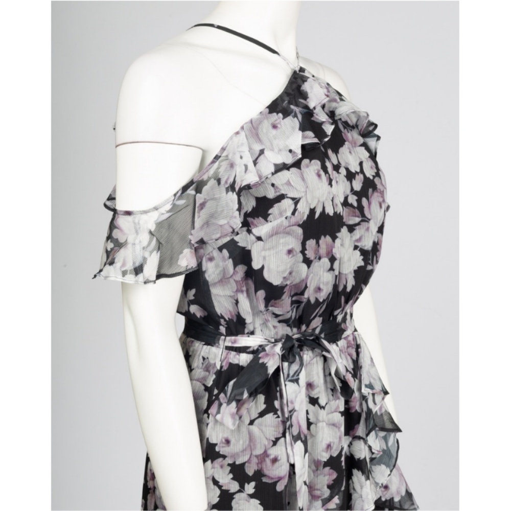 Floral Ruffle Day Dress(70341/BLACK MULTI) - Picture 5 of 6